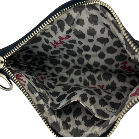 Coach 1941 Poppy Navy Blue Sequins Wristlet - Picture 7 of 9